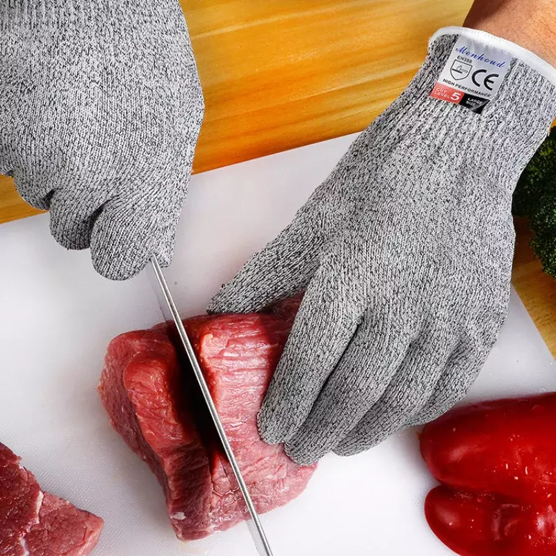 Anti-cut Outdoor rękawice wędkarskie nóż Cut odporna ochrona ekran dotykowy antypoślizgowa ultra-cienka siatka z drutu stalowego rękawice