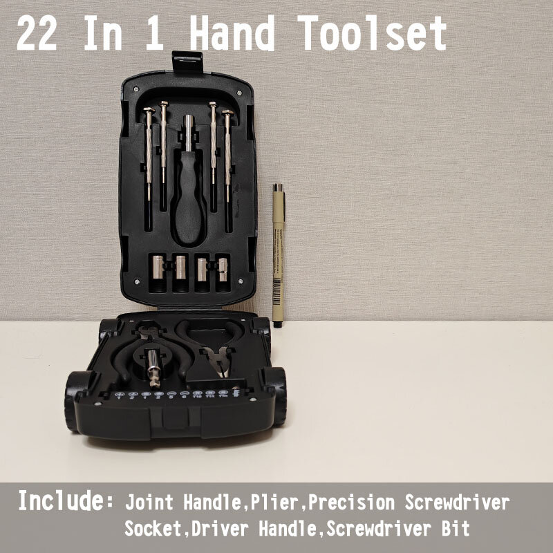 Multi-funcional Hand Tool Kit para Presente da Promoção, Household Hardware, Conjunto de Ferramentas do Carro, Forma do Carro, 22Pcs