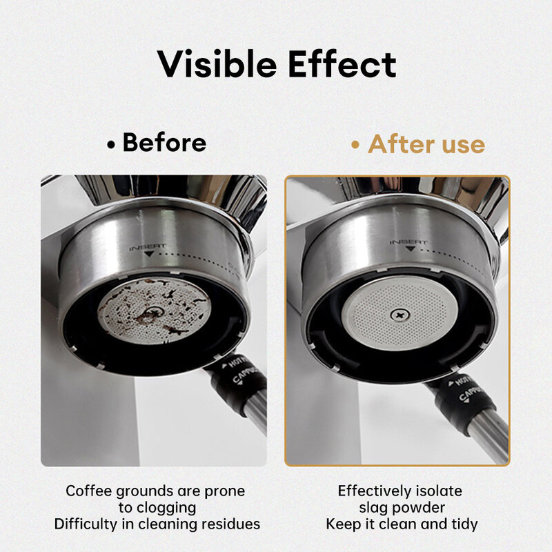 51/53/58mm ekran filtr do kawy ze stali nierdzewnej odporny na ciepło osłona siatkowa Portafilter Barista Espresso Puck ekran do kawy