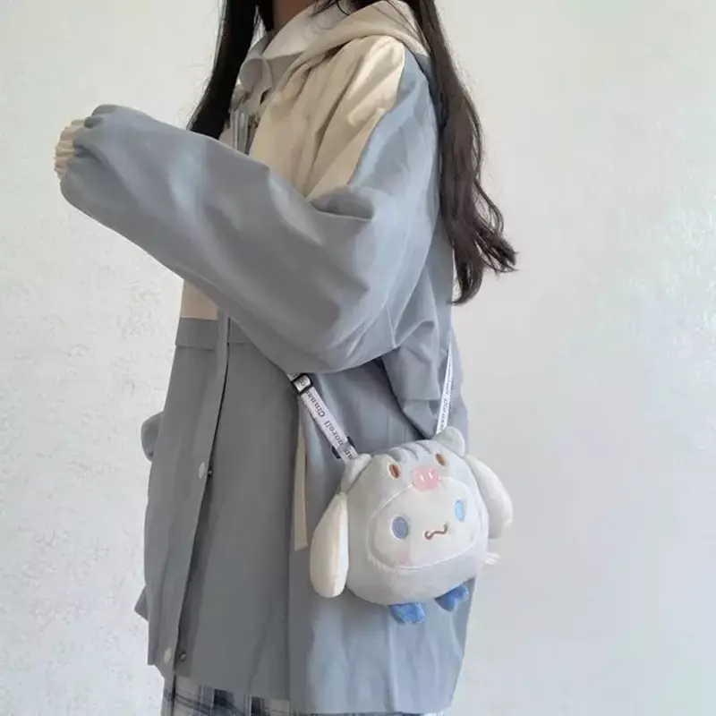 Kurtki z kapturem damskie jesienno-zimowe płaszcz w za dużym rozmiarze koreańskie luźna kieszeń w stylu Vintage Kawaii Patchwork na co dzień