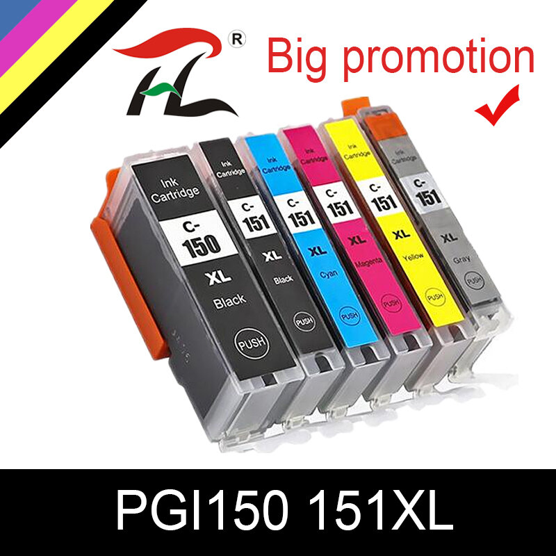 For Canon PGI-150 CLI-151 PGI150 CLI151 Ink Cartridge For Canon PIXMA MG6310 MG6410 MG5410 MG7110 IP7210 MX721 printer