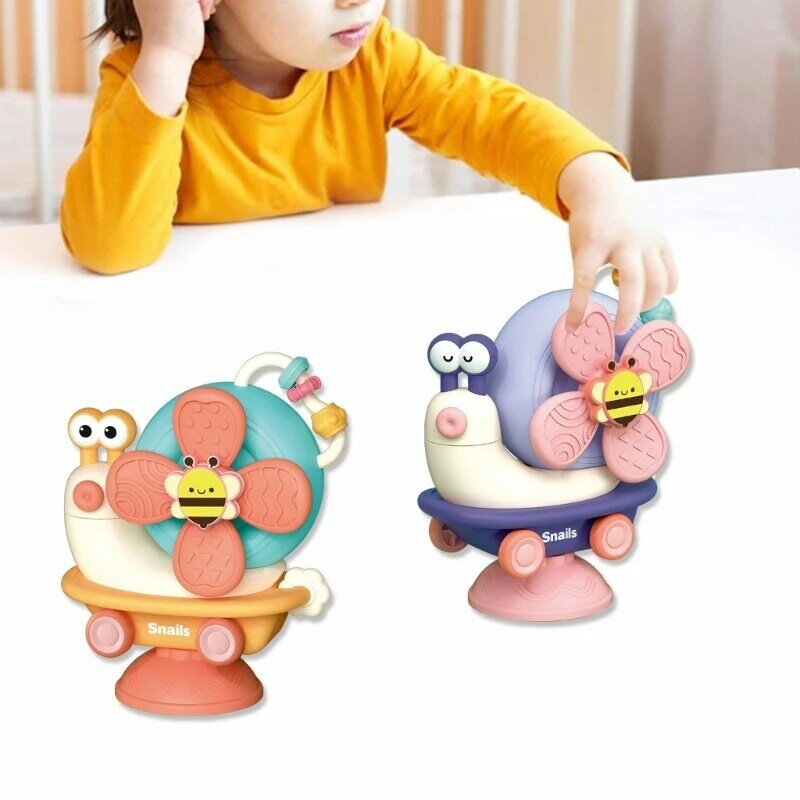 Kunststoff-Saugnapf-Kreisel-Spielzeug, niedliches zusammenbaubares Mehrzweck-Spielzeug für Kinder