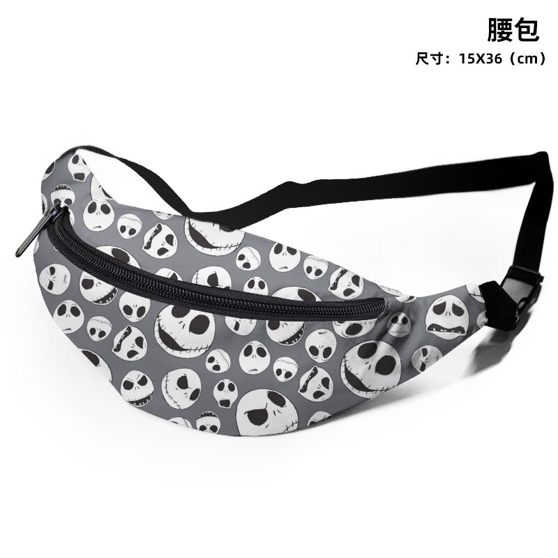 Disney Nightmare Before Christmas Y5541 Anime Chest Bags Cartoon Customized Shoulder Waist Bag Casual Tote Storage Unisex Gift