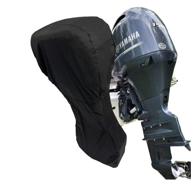 Boat Boat Motor Cover Waterproof UV-Proof Full Outboard Motor Cover Fade and Crack Resistant Heavy-Duty 600D