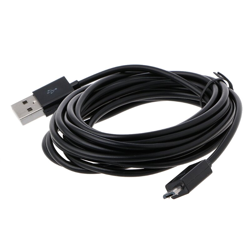 Kabel Daya Pengontrol Universal 283Cm/9,28 USB Mikro untuk Perangkat Game PS4 Aksesori Pengisi Daya Joystick Game