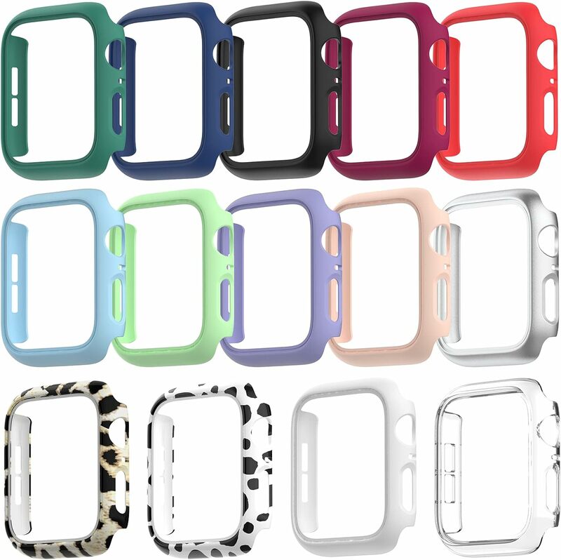Funda protectora para Apple Watch, accesorios para PC, parachoques para Series iWatch 8, 7, SE, 6, 5, 4, 3, 9, 45mm, 41mm, 44mm, 40mm, 42mm, 38mm, 44mm, 45mm
