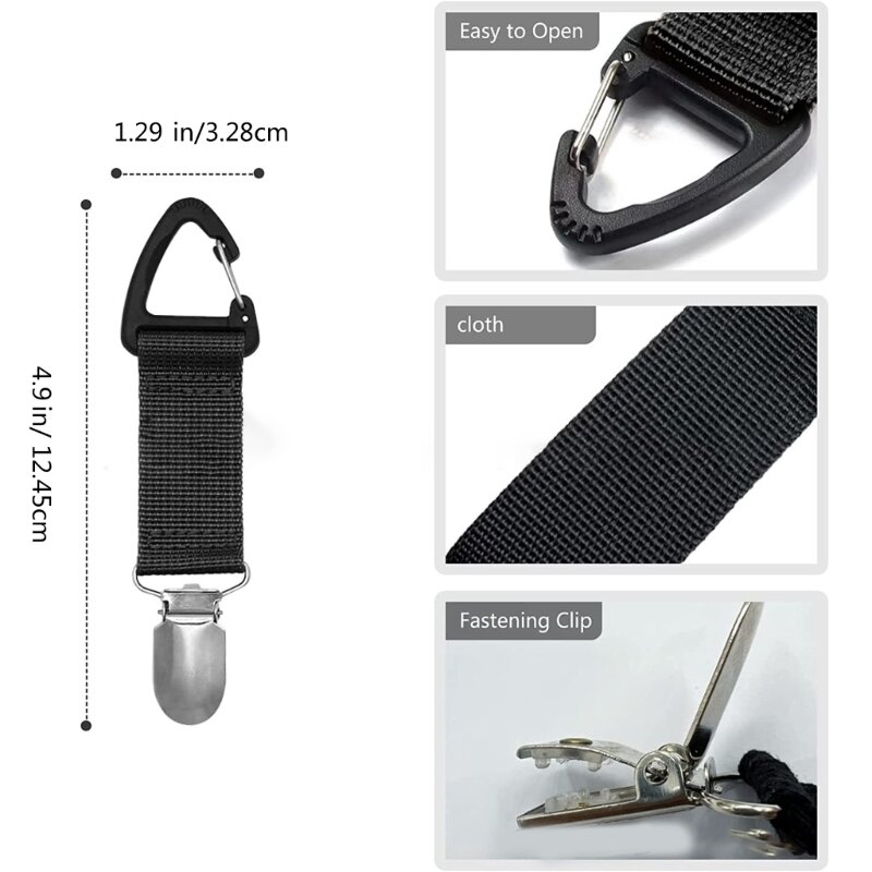 Hat Holder Clip For Purse Travel Elastic Cap Clip For Hat Companion Clip For Travel On Bag Hat Attacher Backpack Clip 10CF