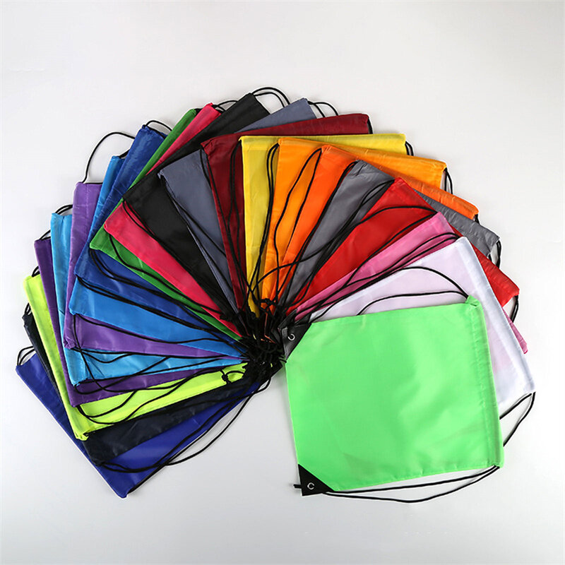 1pc Kordelzug Rucksack Tasche mit Reflektierende Streifen String Rucksack Cinch Säcke Beutel Groß für Schule Yoga Sport Gym Reisen