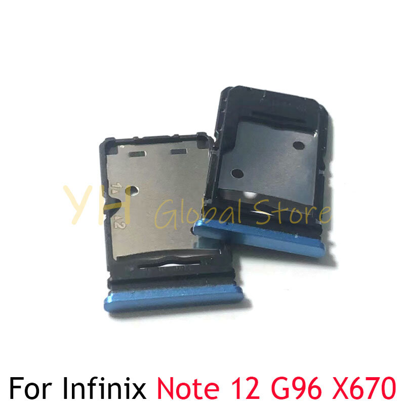 Per Infinix Note 11 12 G96 X663 X663B X663C X663D X670 Slot per schede Sim supporto per vassoio parti di riparazione della scheda Sim