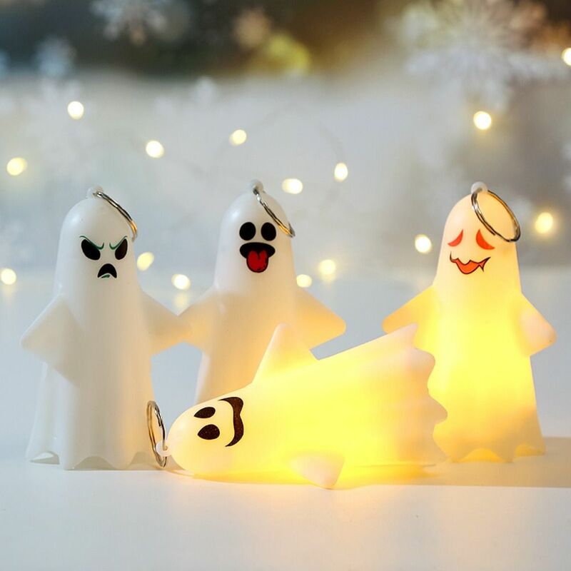 Lámpara colgante de fantasma de mano, linterna de calabaza luminosa LED creativa, Linda luz colgante de Halloween, decoración del hogar