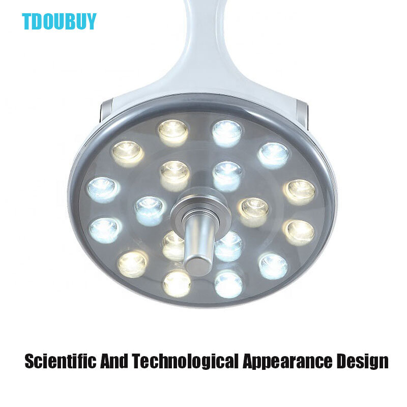 TDOUBUY 구강 램프, 치과 의자용 수술 조명, 유닛 유형 (램프 헤드), 18 전구 작동