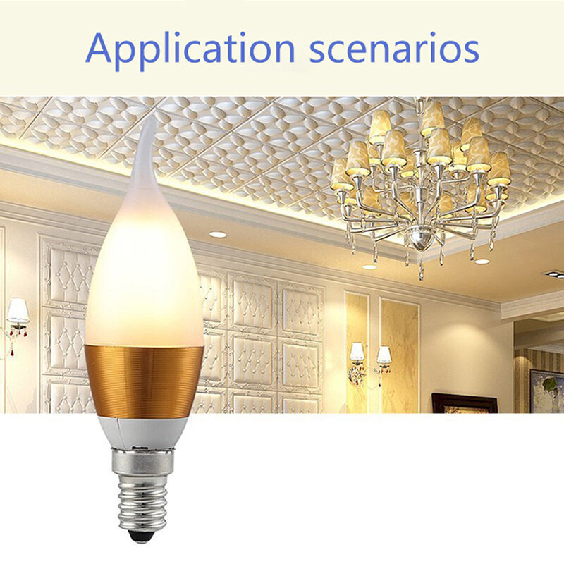 E14 E27 LED Candle Bulb AC 220V Led Candle Bulbs 5W Lamps Decoration Light Warm/White Energy Saving For Home