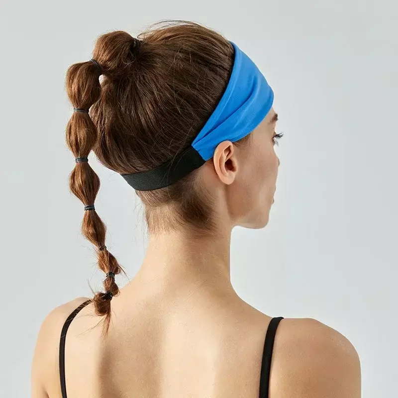 Diadema de entrenamiento de Yoga para mujer, banda para el cabello de alta elasticidad que absorbe el sudor, banda para entrenamiento, diadema para correr, Fitness y gimnasio