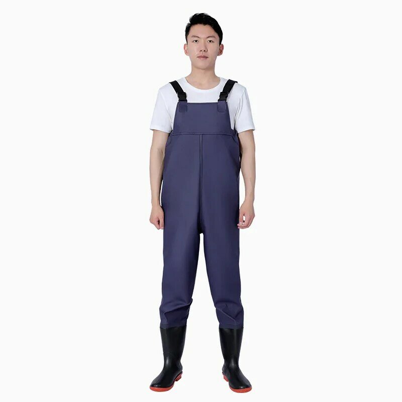 Thickened drainage pants,  water shoes,Men Women One Piece Trousers, one-piece fish catching waterproof pants, fishing suit