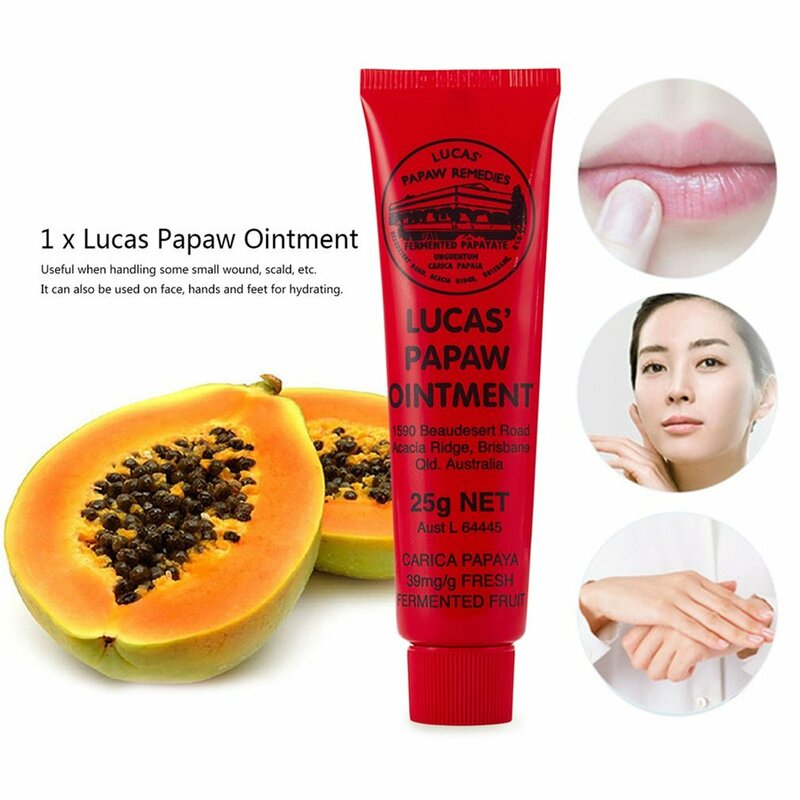 Lucas PAPAW Ointment Diaper Rash Cream Lip Balm Wound Care Papaya Skin Repair Cream 25g