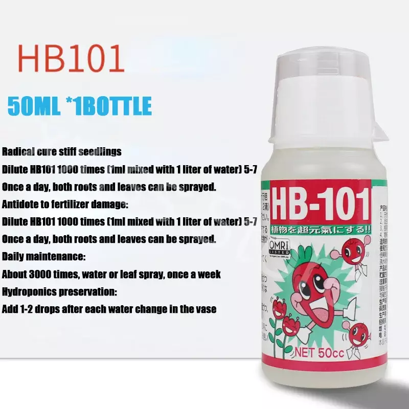 HB101-Solution Nutriment à étiez ération Lente pour Ro18th, Produit pour la Racine des Plantes et des Fleurs, 50ml