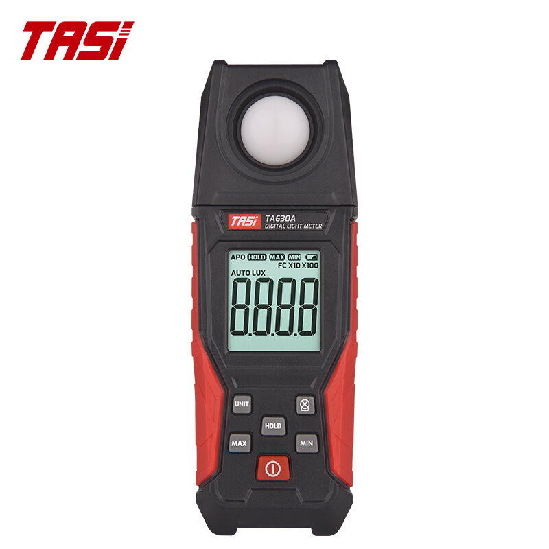TASI-TA630 Professional Handheld Light Meter, Luxometer, Lux, alta precisão, Luxmeter, Illuminometer, Photometer