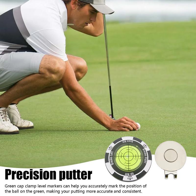 Marcador de pelota de Golf de alta precisión, pendiente de Golf, nivel de Putting, marcador de bola de lectura, accesorios de Golf de Metal para hombres y mujeres