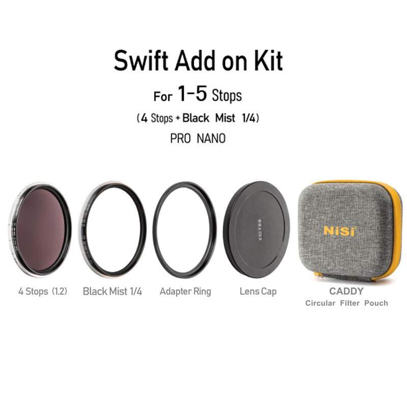 NiSi combination set variable nd True Color ND1-9 ND1-5 nd mirror 49/52/58/67 77 82mm portrait photography camera filter
