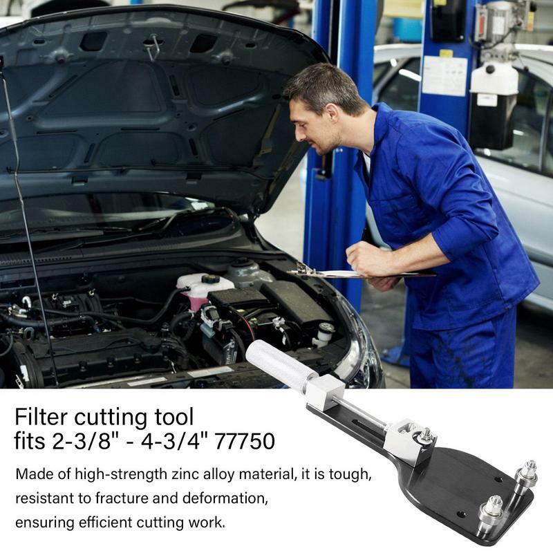 Herramienta de mantenimiento de filtro de aceite de coche, cortador de filtro de aceite, herramienta de corte, reemplazo de aleación de aluminio, herramienta de inspección de Motor portátil