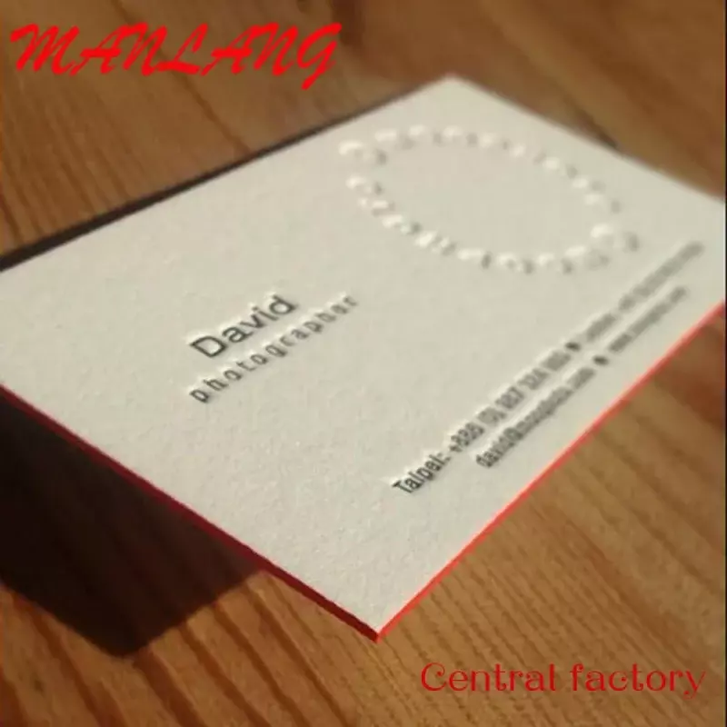 Custom  Professional printing embossed paper business card