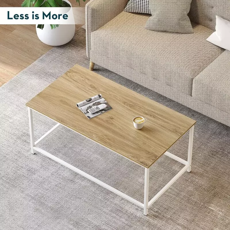 Кофейный столик LISM SAYGOER, простой искусственный кофейный столик с открытым дизайном, прямоугольный минималистичный центральный столик для гостиной и дома