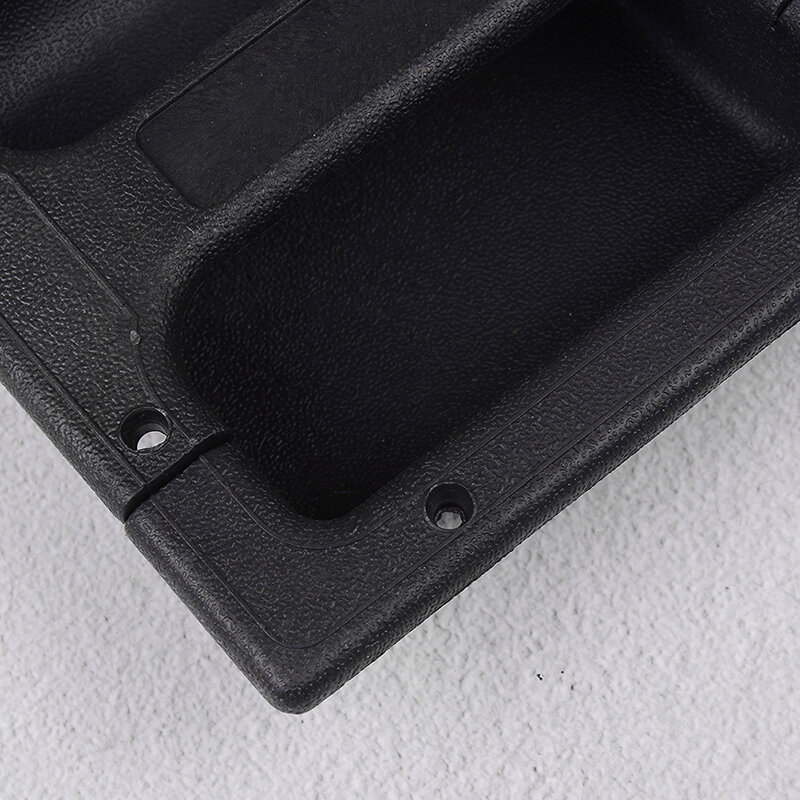 기타 앰프 캐비닛 스피커용 오목한 손잡이, 검정색 PP 플라스틱, 146*139mm, 2 개
