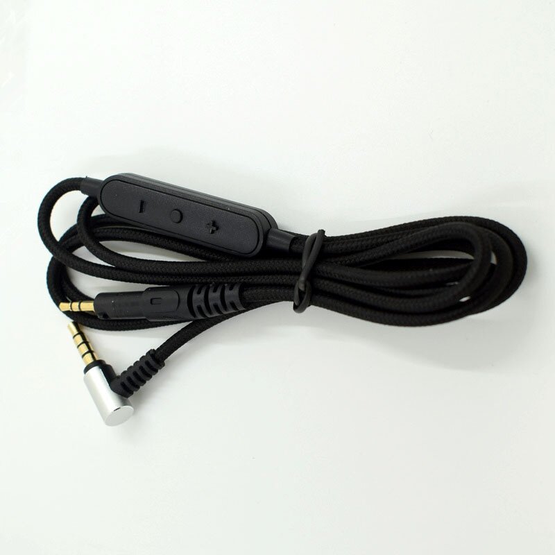 Cable de Audio de repuesto con Control por Cable para auriculares Audio-Technica ATH-M50X M40X, compatible con muchos auriculares