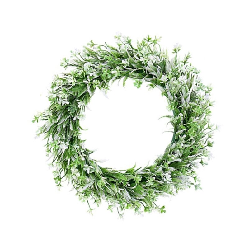 Fake Leaf Wreath, Elegant Plant Wreath Delight Decorations Eye Catching & Long Term Use Wreath Create Warm