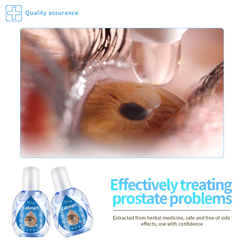 Catarata Eye Tratamento Medicina 12ml Aplicar Para Nublado Eyeball Black Shadow Remoção Borrada Visão Cure Colírio
