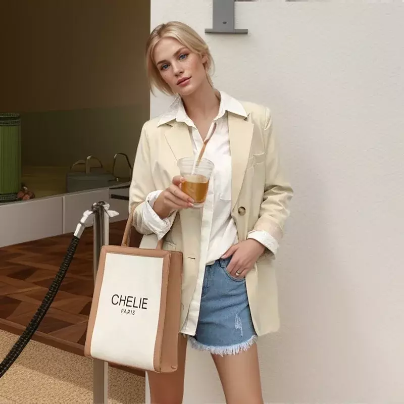 Semir 2024 Jacket Women Slit Design Spring Commuting Street Loose Casual Suit Temperament New Style For Women