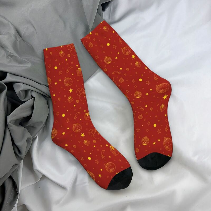 Christmas Pattern Socks Harajuku High Quality Stockings All Season Long Socks Accessories for Man's Woman's Birthday Present
