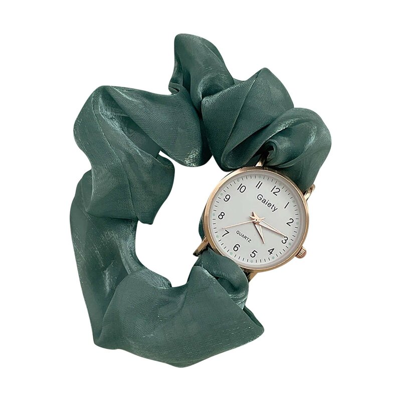 นาฬิกาผู้หญิงริบบิ้นแฟชั่นสุดสร้างสรรค์ Jam Tangan Digital นางฟ้าน้อยสง่างาม Jam Tangan anak perempuan บุคลิกที่ไม่มีตะขอนาฬิกากําไล