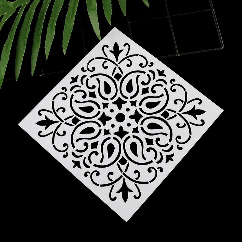 16 unids/set Mandala plantilla dibujo regla esténcil tablero pintura decoración álbumes DIY herramienta artesanal