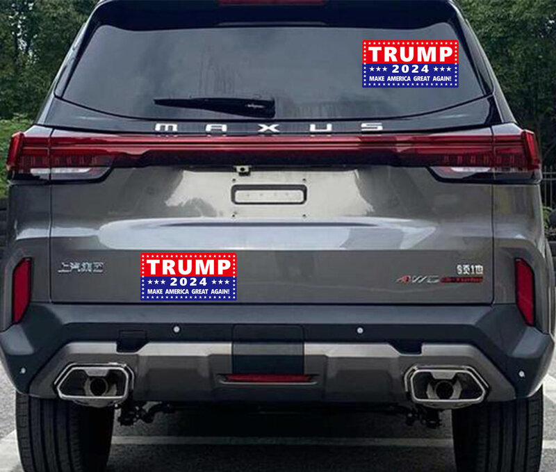 5 упаковок, наклейки на автомобиль с изображением Трампа 2024, наклейки на автомобиль с большими надписями Трампа, сделайте Америку великолепной снова 2024, для использования в бампере/стене/окнах/холодильнике