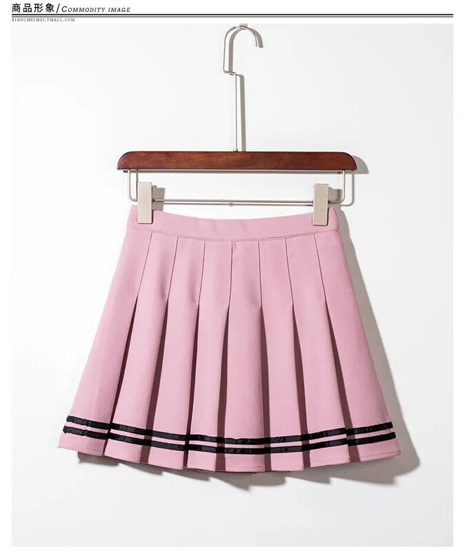 Mini-saia plissada com elástico listrado feminino, cintura alta, elástico na cintura, linha A curta, garota magra, moda Harajuku, verão, Y2k