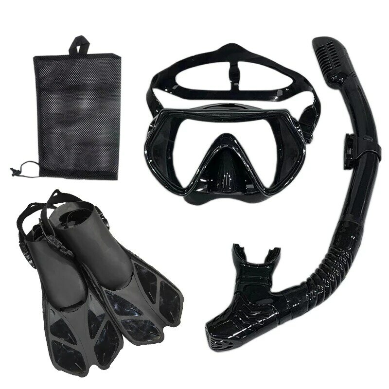 Snorkel masker selam dan kacamata menyelam, Set tabung renang dewasa uniseks