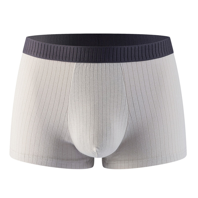 Comfortable Men\\\\\\\'s Underwear Trunks Colorblock Cotton Boxer Briefs with Pouch Panties Available in Multiple Sizes