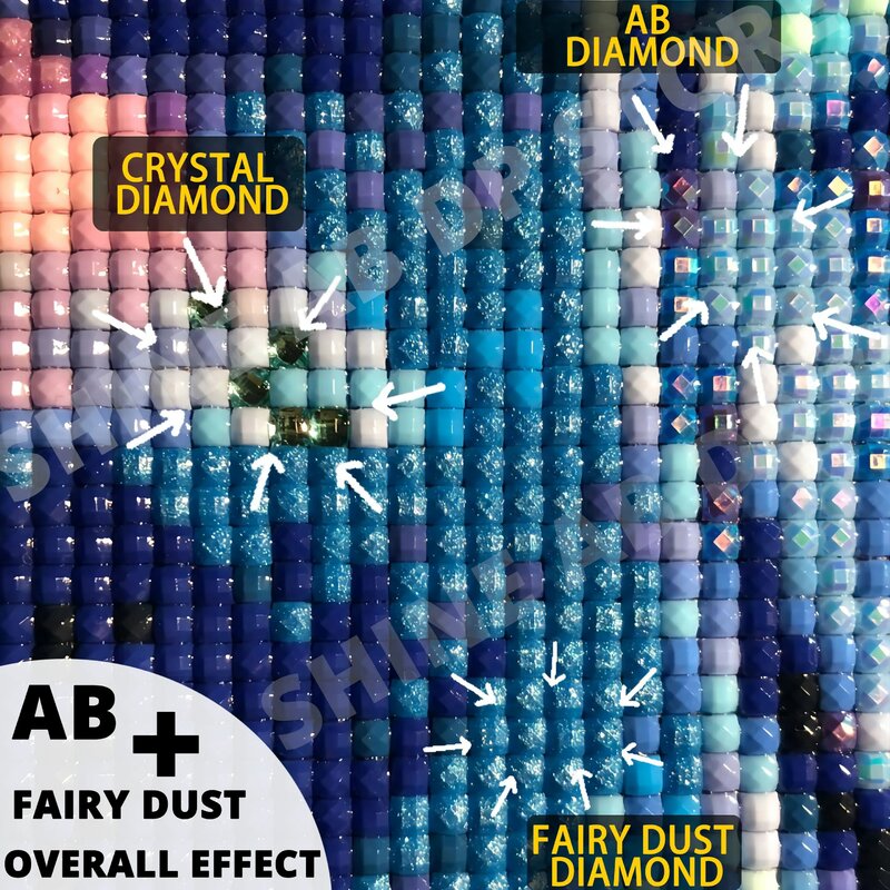 فنجان آيس كريم من Fairy Dust AB لوحة ماسية 5D ، منظر فسيفساء ، طقم تطريز غرزة متقاطعة ، حجر الراين الكرتوني ، مجموعة جديدة