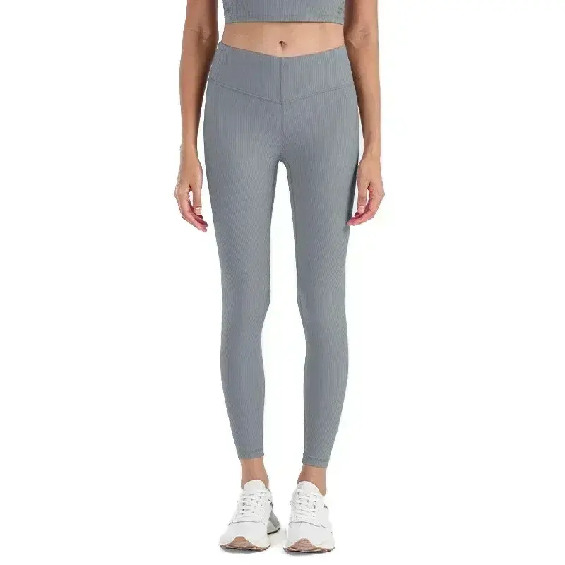 Лимон ребристые штаны с высокой талией для йоги женские для бега фитнеса спортивные Леггинсы для пилатеса эластичные спортивные штаны для подтягивания бедер брюки для упражнений