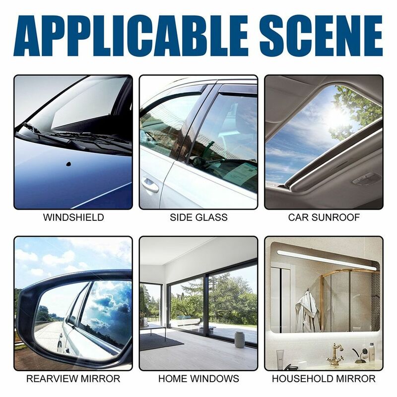 60ML samochodowy środek przeciwmgielny podwójnego zastosowania czyszczenie samochodu i konserwacyjny do czyszczenia okien części samochodowych środek przeciwmgielny do szyb samochodowych