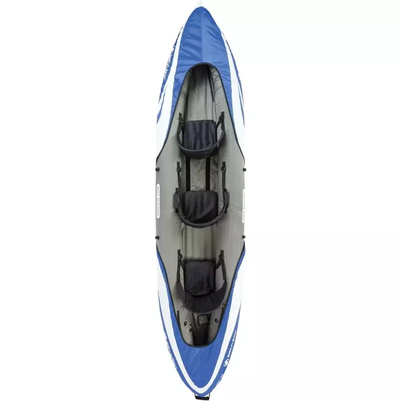 قوارب كاياك قابلة للنفخ مع مقاعد قابلة للتعديل ومقابض حمل ، بناء PVC للخدمة الشاقة ، حوض كبير ، 3 أشخاص