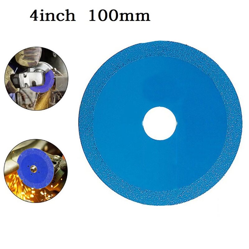 1 шт. алмазный режущий диск, металлические пильные диски 100*10 мм для резки фарфоровой плитки, керамической плитки, обработанный камень, электроинструменты, пильный диск