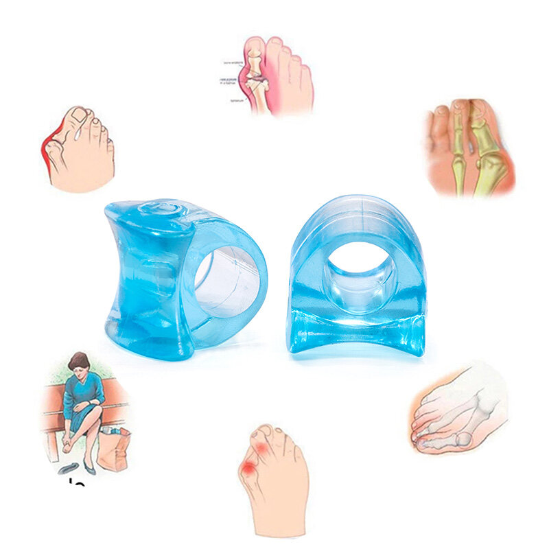 Silicone Gel Toe Separator, Bone Corrector, Straightener, Thumb, Valgus, Finger Protector, Bunion Ajustador, Pés Ferramenta