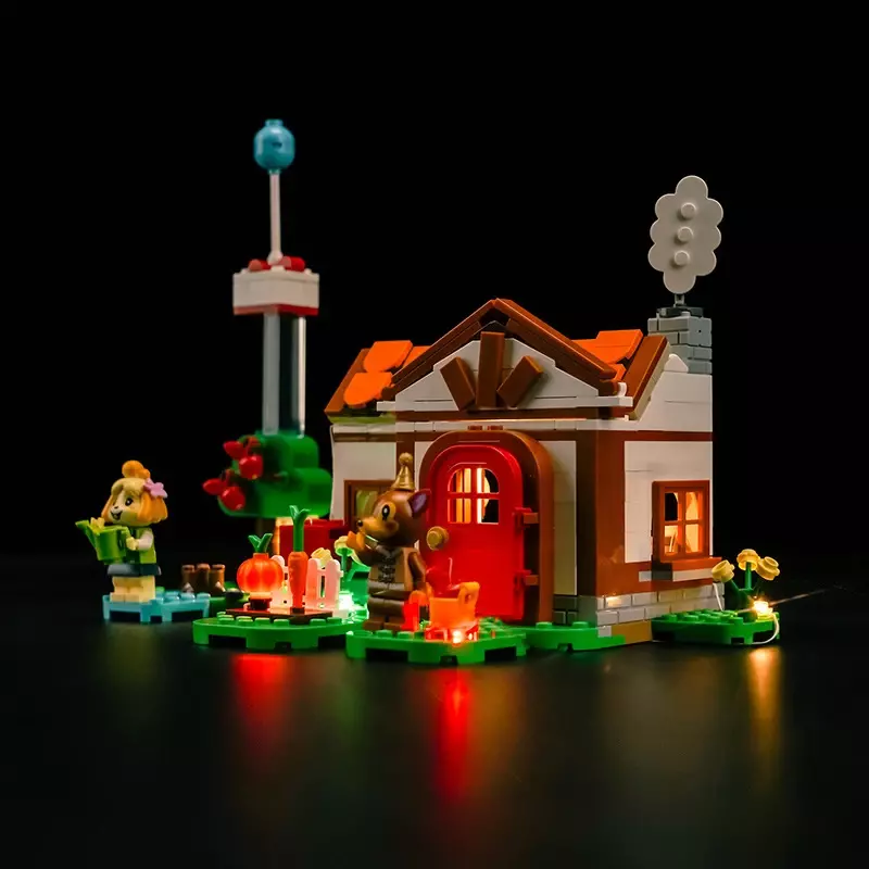 Conjunto de Iluminação para Lego City Modular Building, Apenas Kit de Luz LED, Casa de Isabelle, Visite não Incluir Building Block, 77049