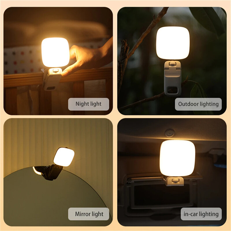 Luz de relleno de fotografía portátil recargable Cip, Flash Led, anillo de luz para Selfie, teléfono, mesa, PC, iluminación para grabación de Video en vivo