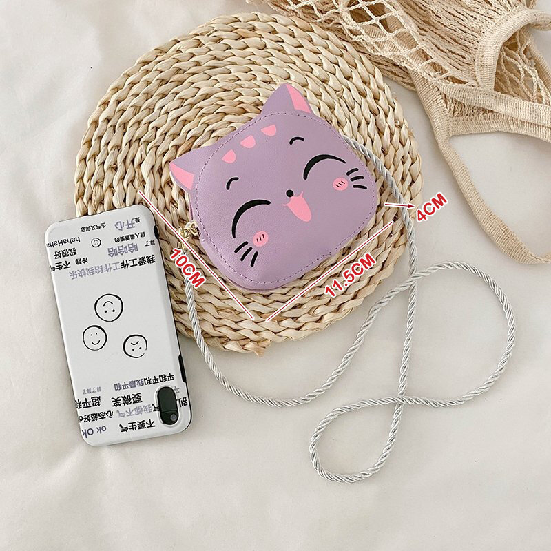 고품질 만화 어린이 메신저 백, 귀여운 고양이 어린이 패션 동전 지갑 핸드백, 가볍고 실용적인 신제품