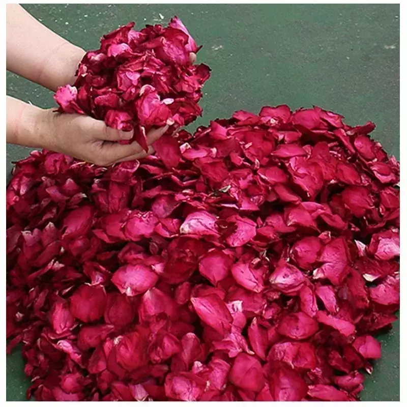 Pétalos de rosa secos naturales románticos, productos de baño para ducha, pétalos de flores secas, Spa, blanqueamiento, 50g