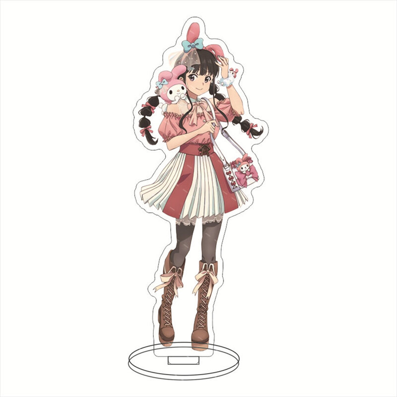 Model karakter Anime Lycoris Recoil edisi Q Model Cosplay akrilik berdiri piring dekorasi meja hadiah seri berdiri
