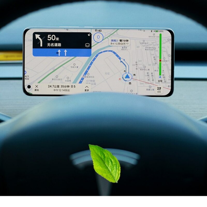 Soporte magnético de teléfono inalámbrico para volante de coche Tesla modelo 3 Y S X, soporte de pantalla de posición de conducción, modificación